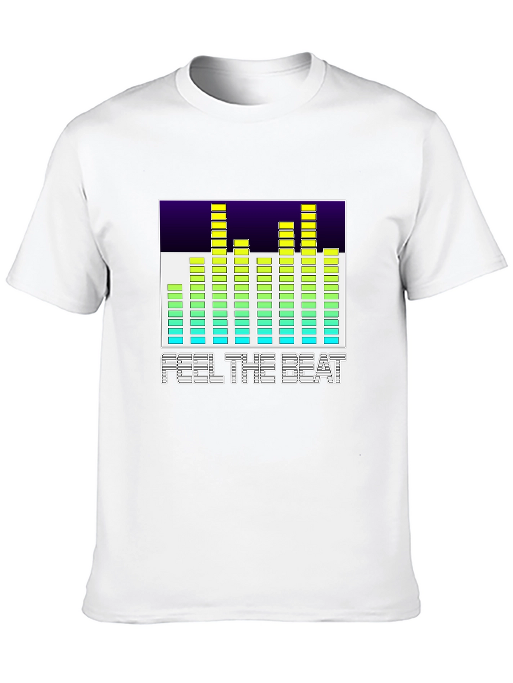 Feel The Beat Graphic Black T-Shirt