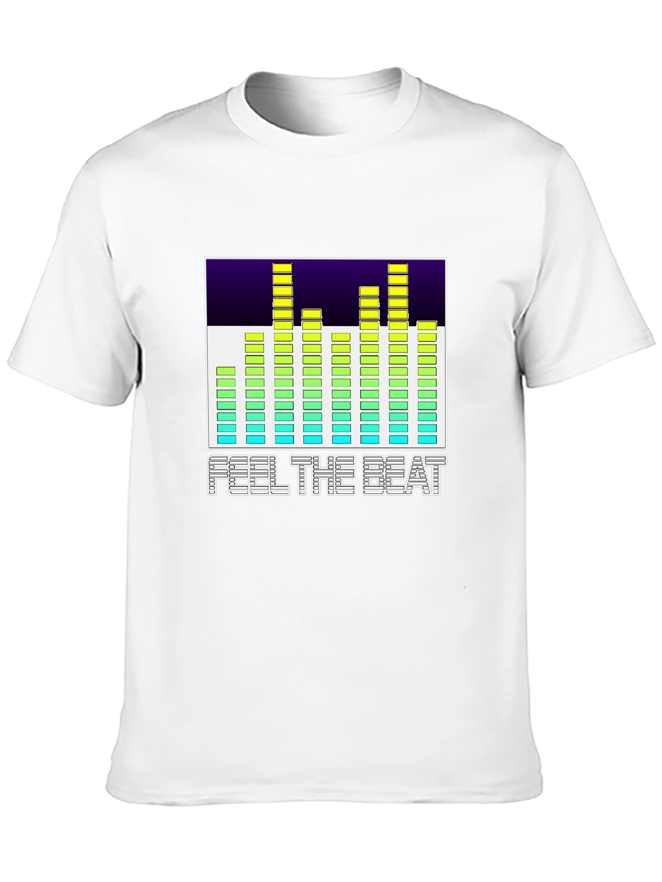 Feel The Beat Graphic Black T-Shirt