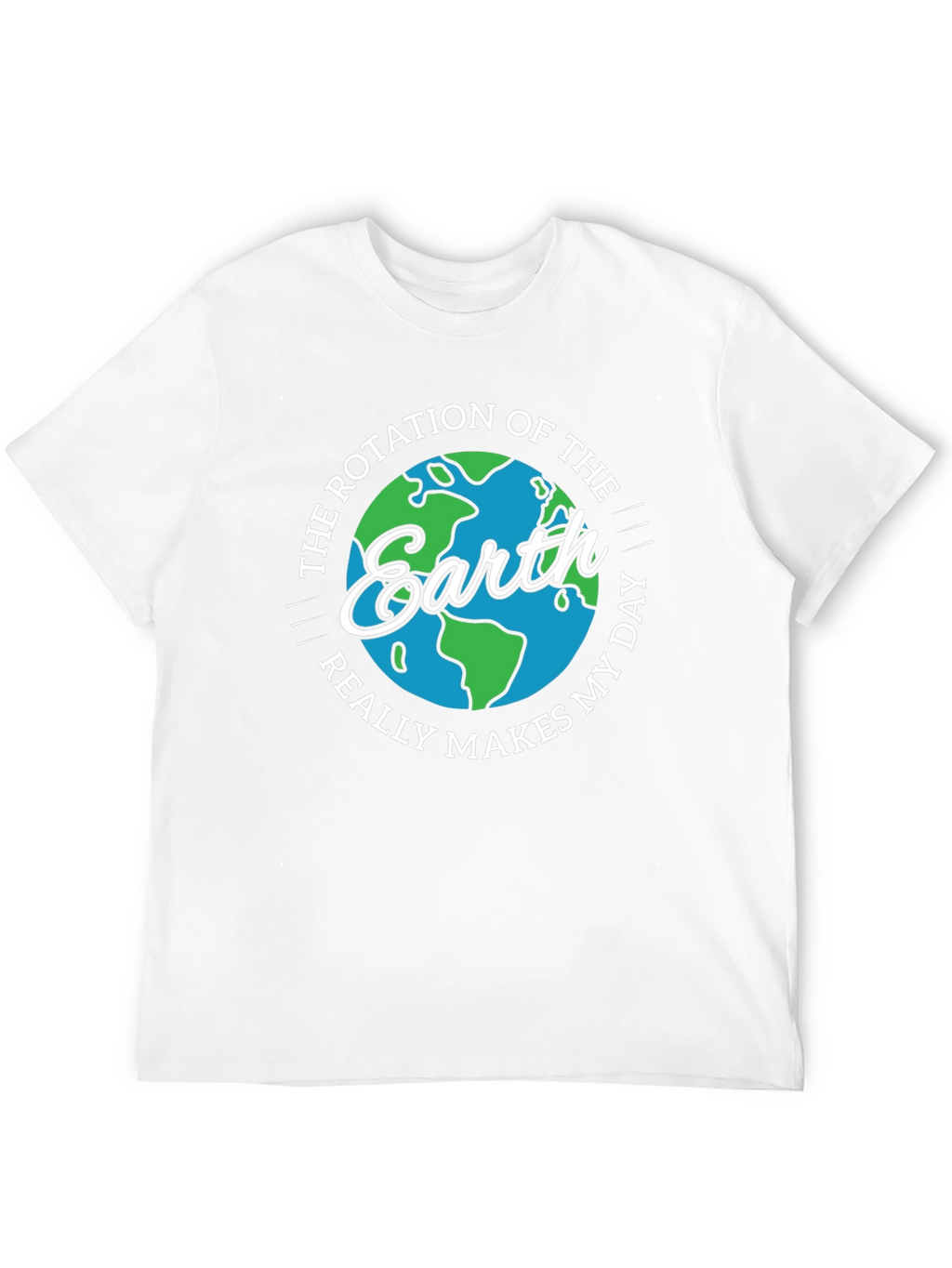 Earth Rotation Graphic Novelty T-Shirt