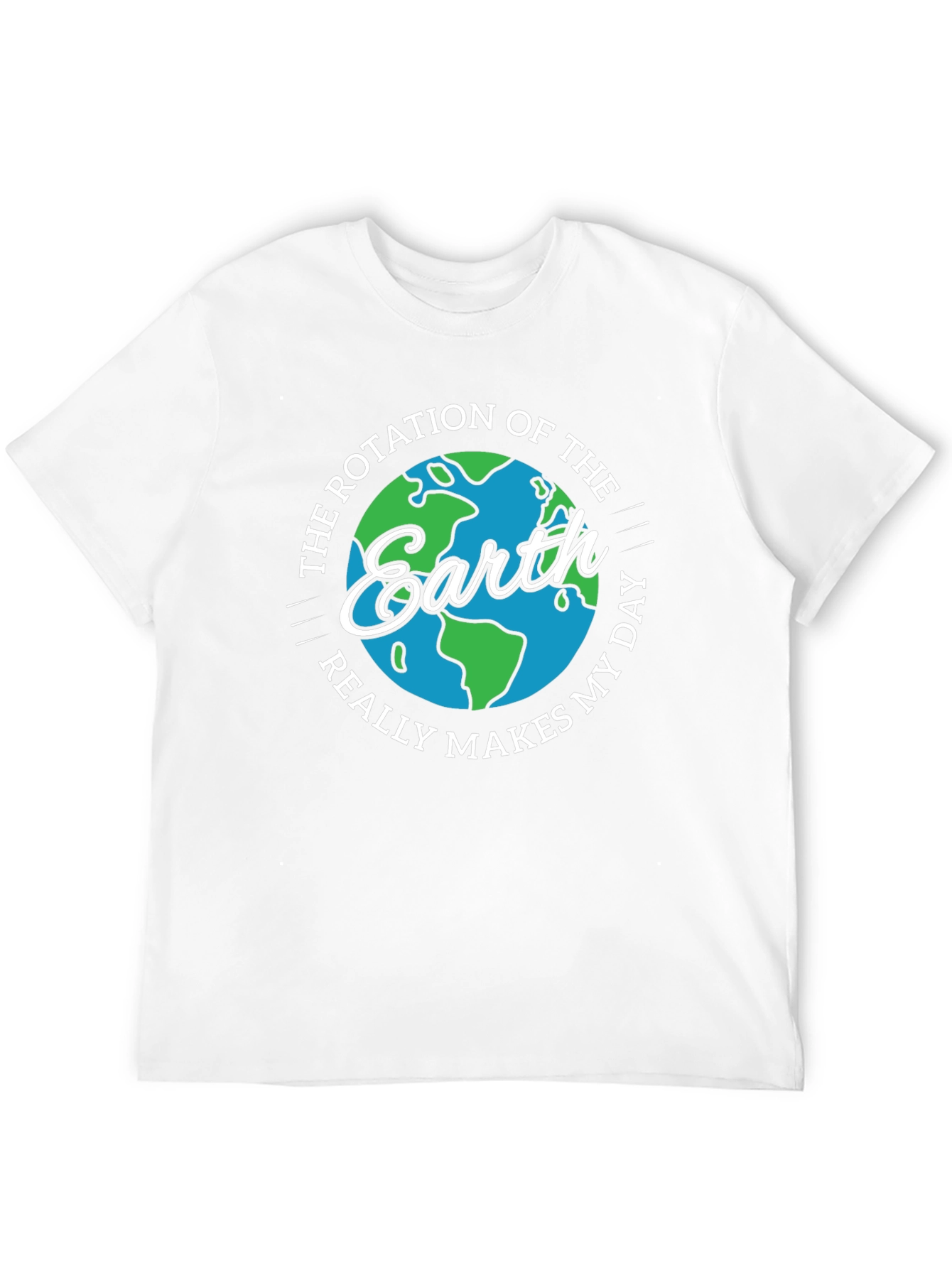 Earth Rotation Graphic Novelty T-Shirt