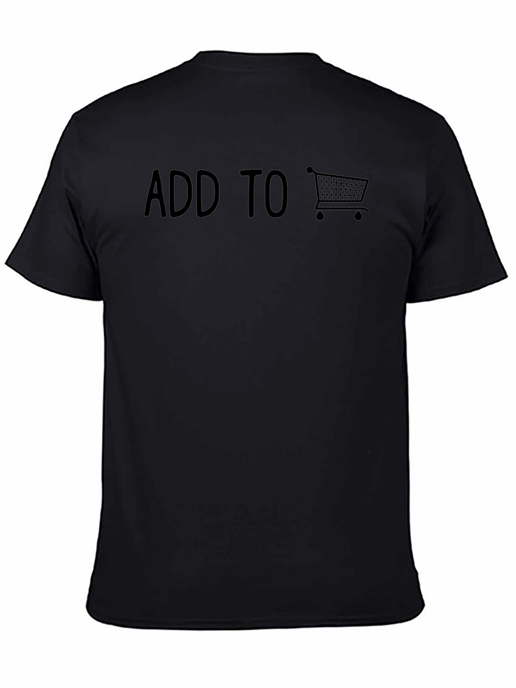 Add To Cart Black Graphic Tee
