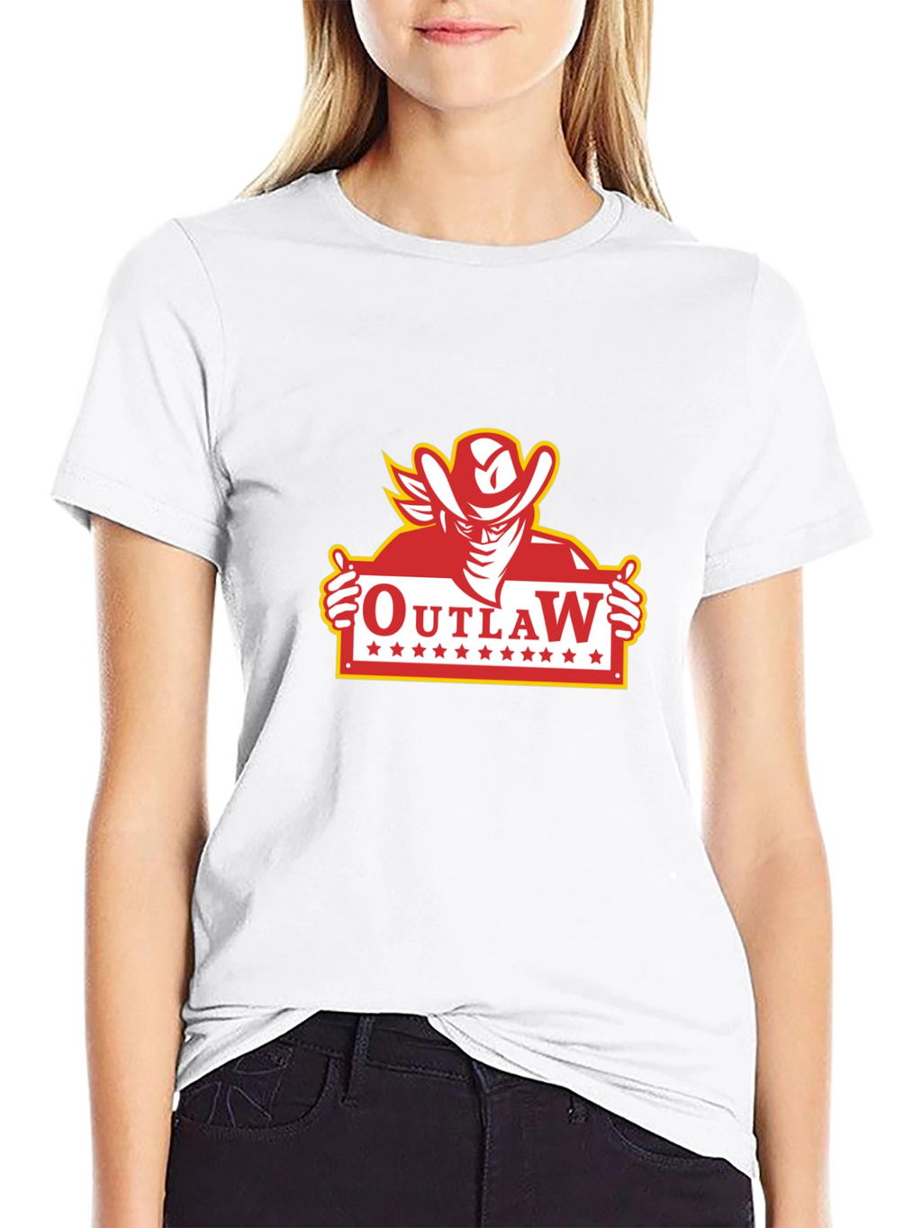 Outlaw Cowboy Graphic T-Shirt - Classic Western Style