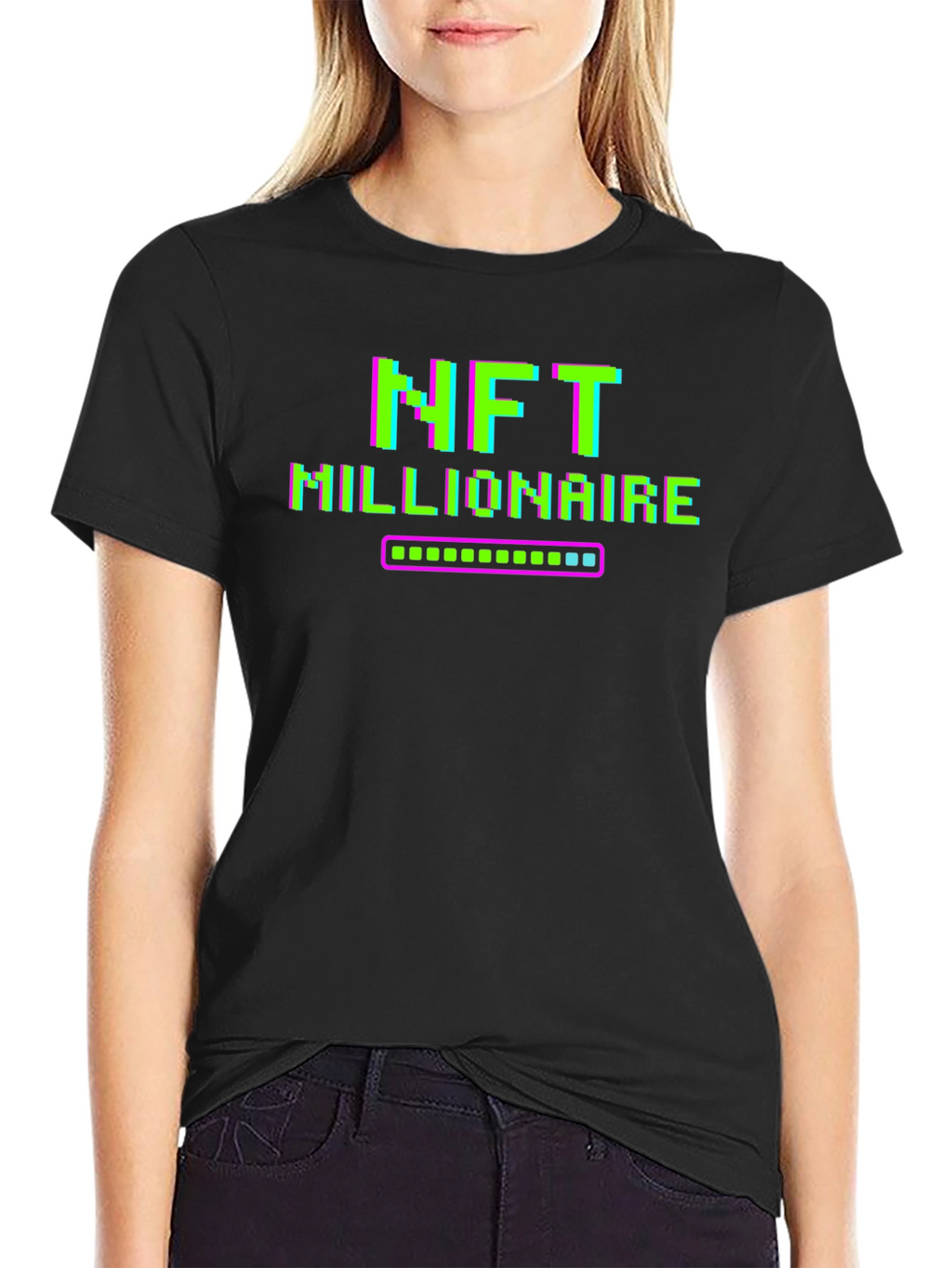 NFT Millionaire Black Tee - Crypto Hype