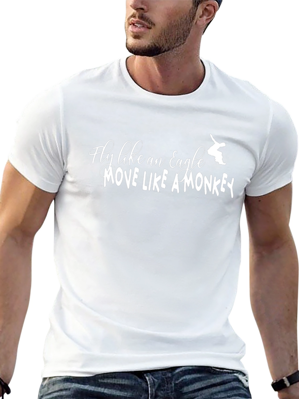 Fly Like An Eagle T-Shirt - Black Graphic Tee