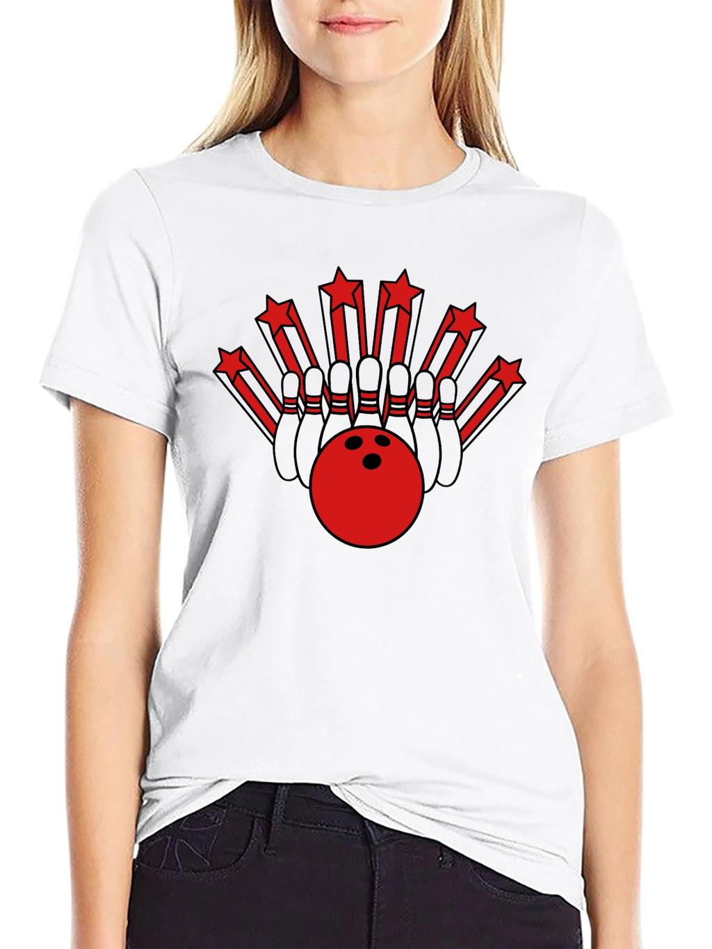 Bowling Strike Tee - Retro Bowling Design
