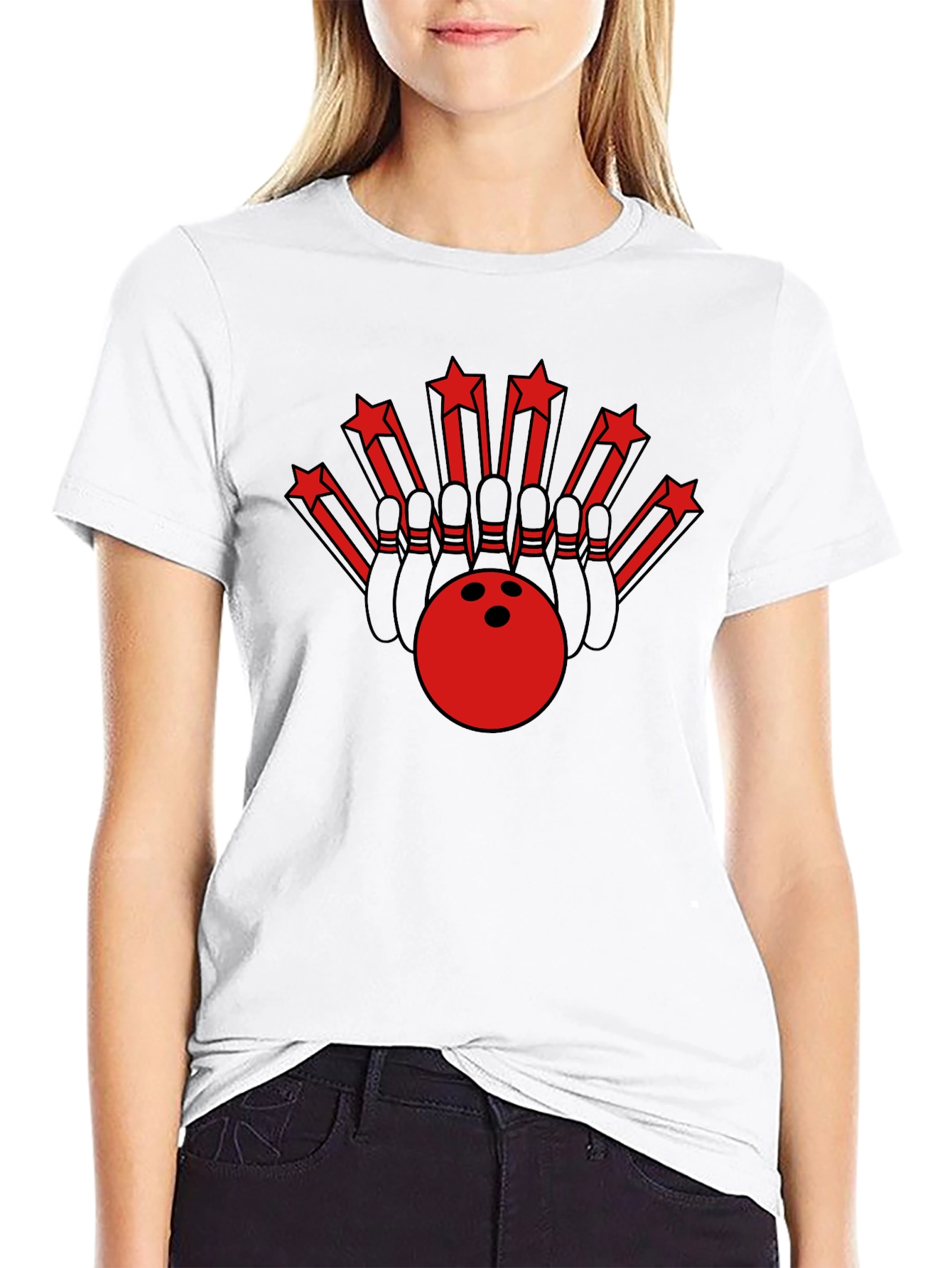 Bowling Strike Tee - Retro Bowling Design