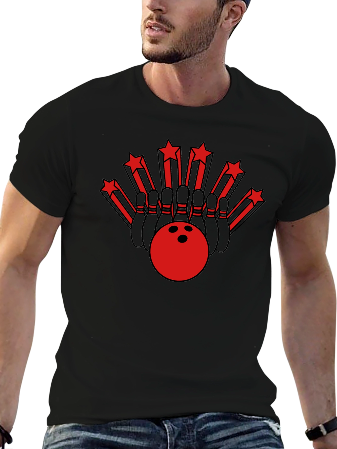 Bowling Strike Tee - Retro Bowling Design