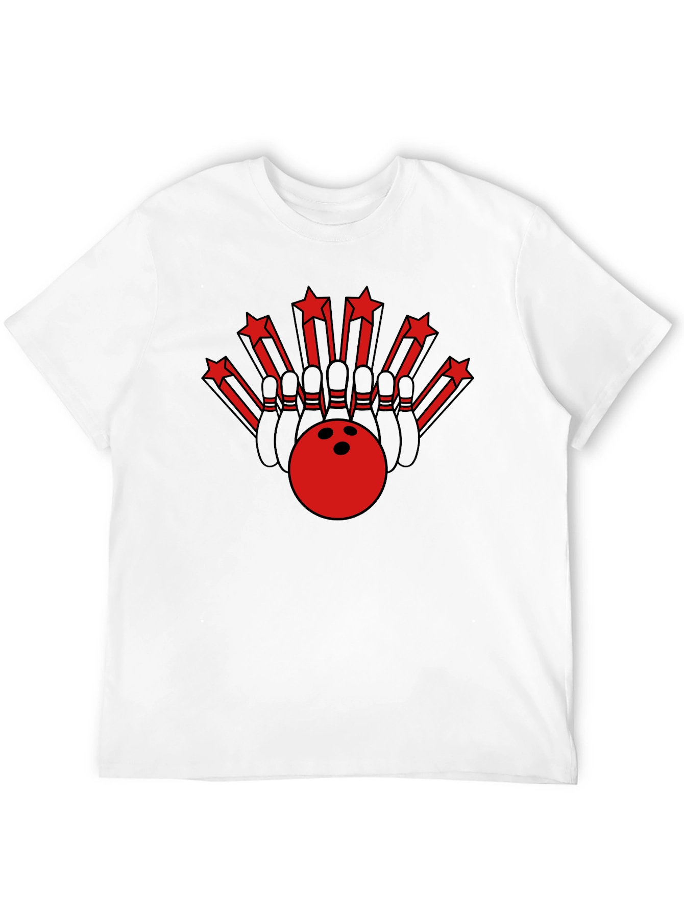 Bowling Strike Tee - Retro Bowling Design