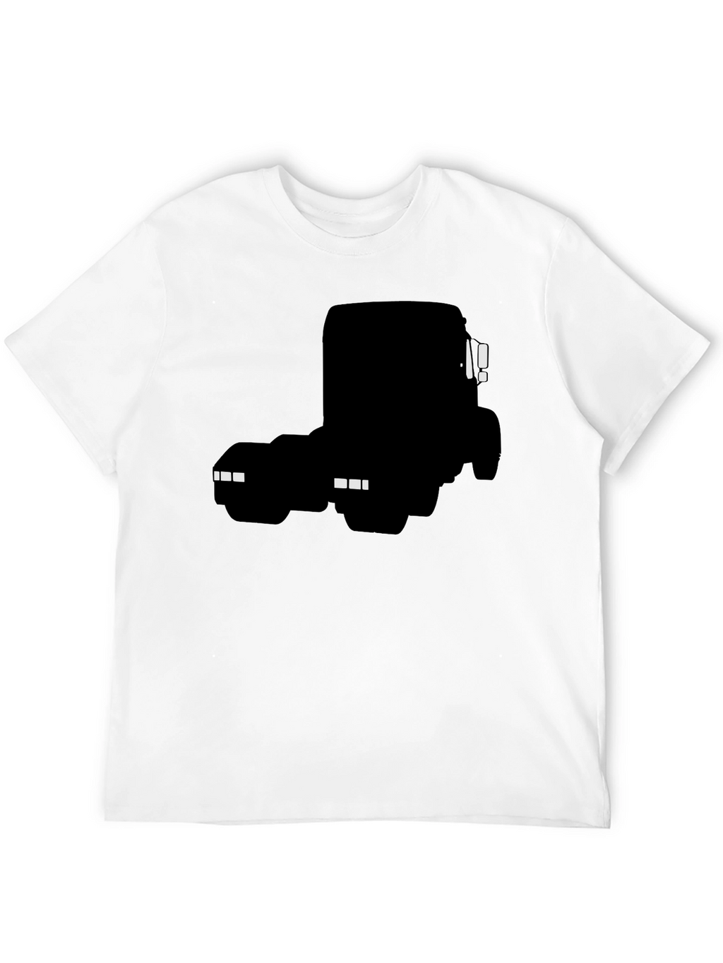 Black Truck Silhouette Graphic Tee for Men