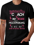 Gymnastics Coach T-Shirt: Multitasking Ninja Job Title