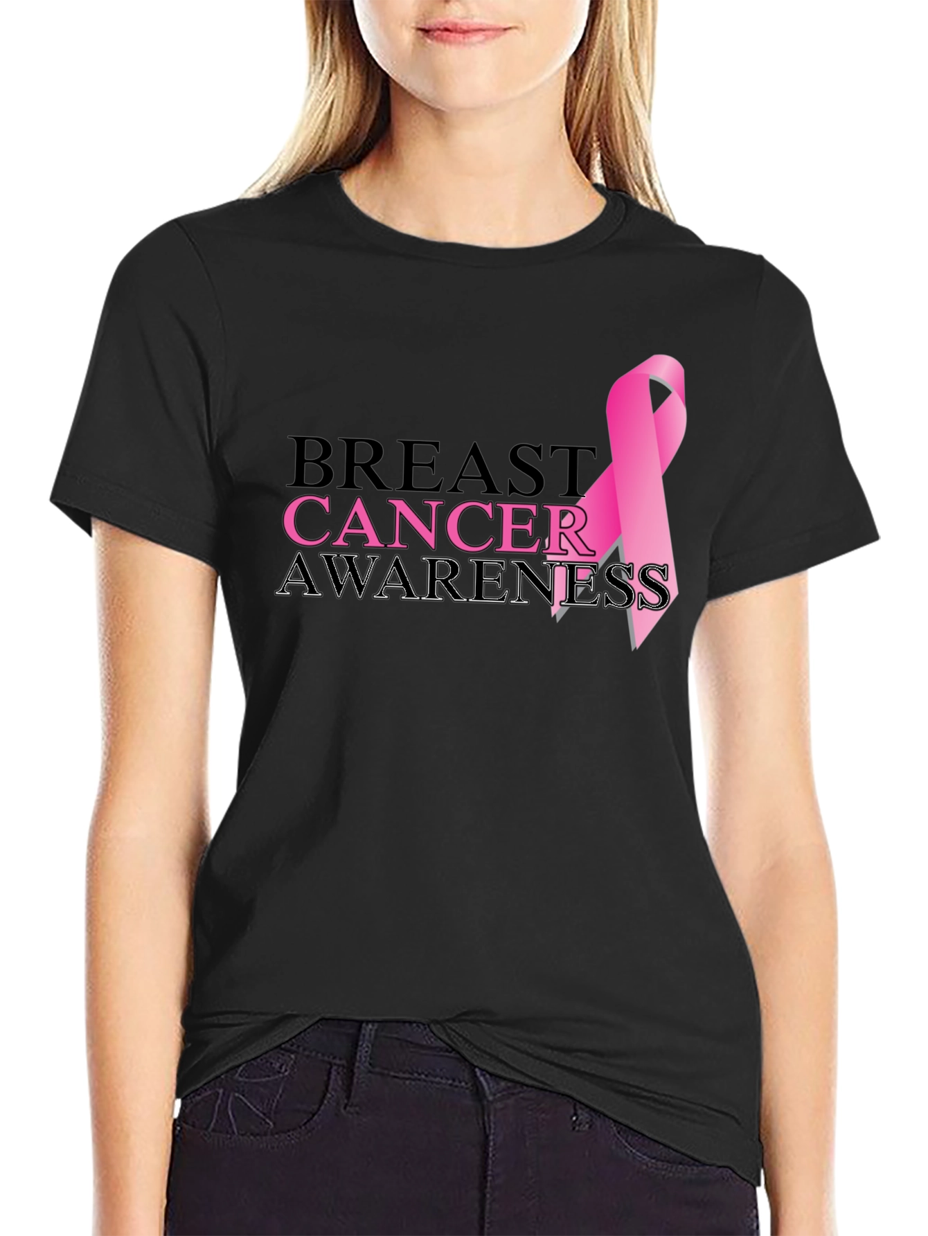 Breast Cancer Awareness Ribbon T-Shirt