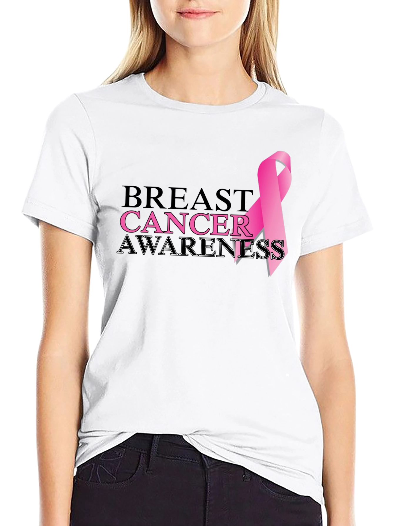 Breast Cancer Awareness Ribbon T-Shirt
