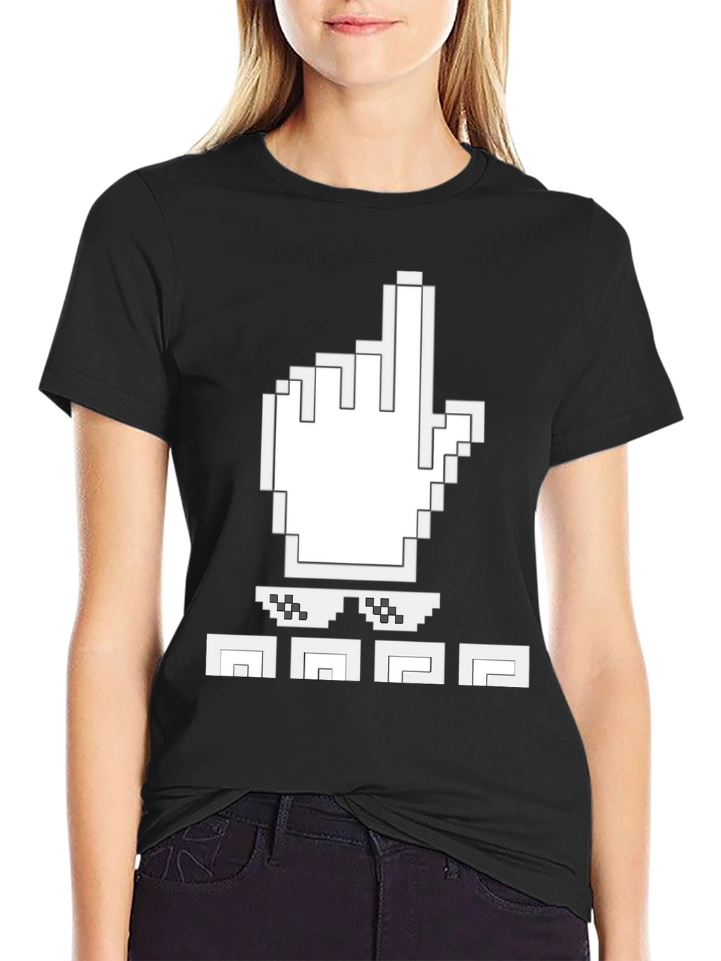 Pixel Hand T-Shirt: Level Up Your Style!