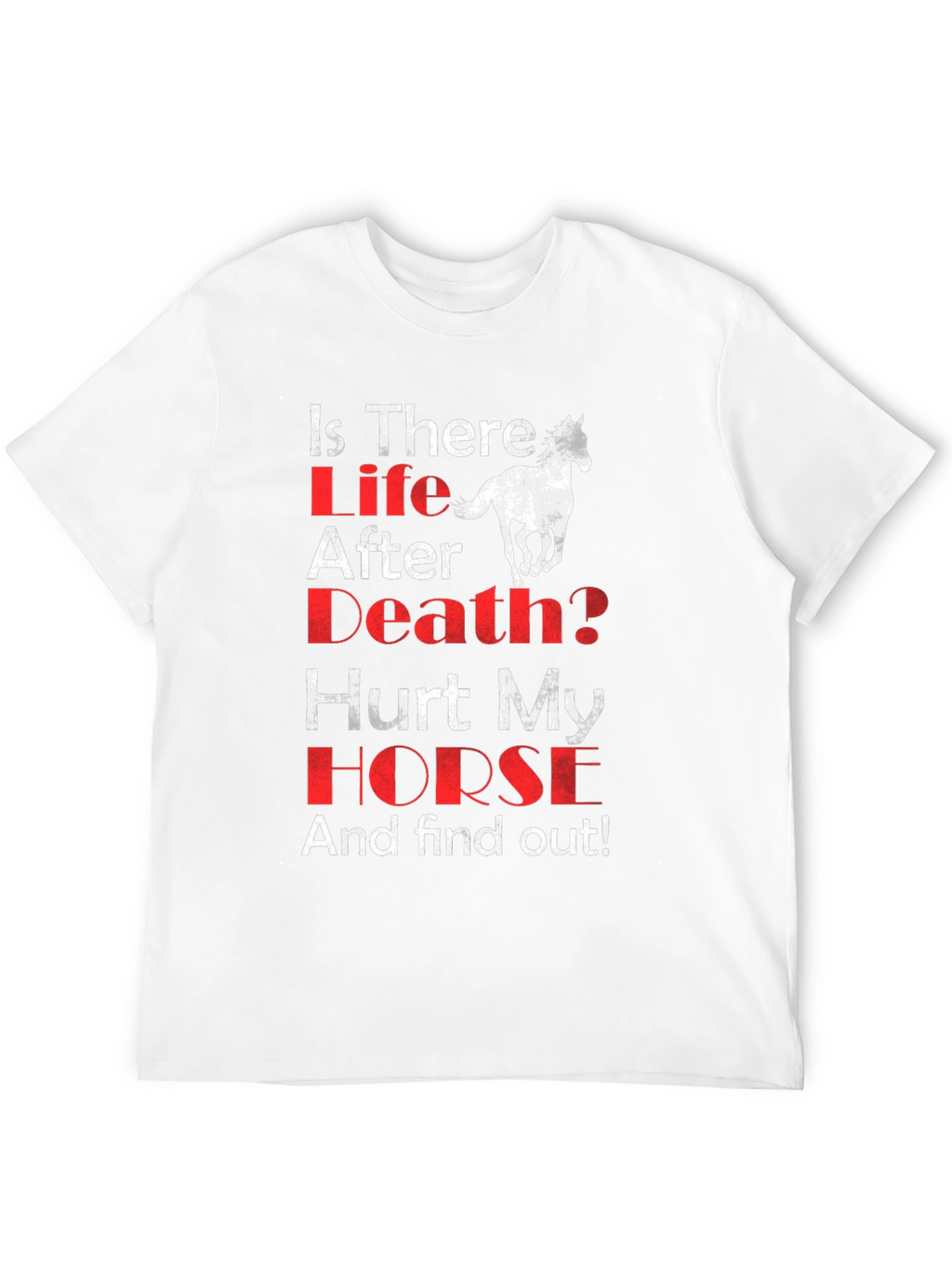 Is There Life After Death? Horse Graphic T-Shirt