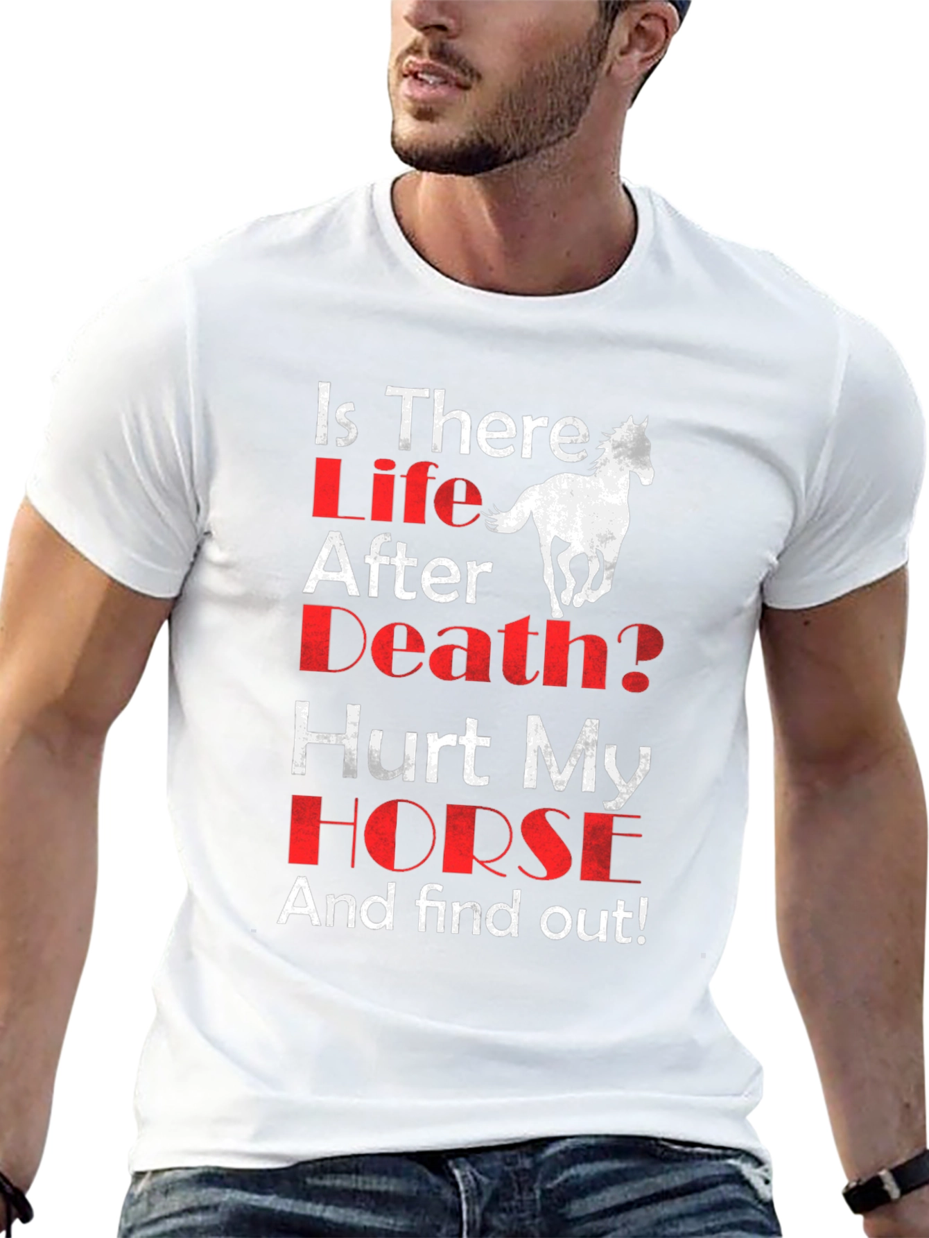 Is There Life After Death? Horse Graphic T-Shirt