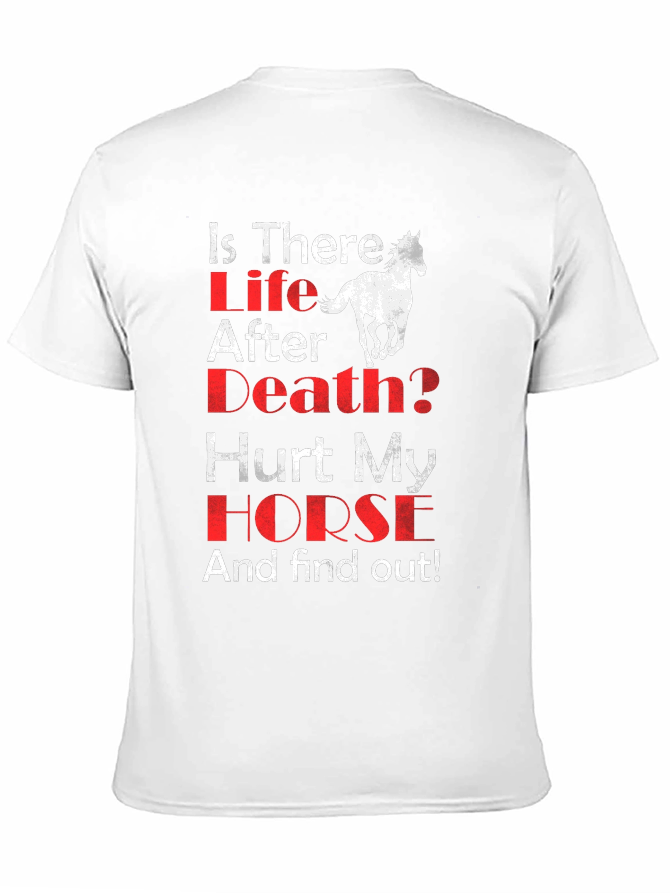 Is There Life After Death? Horse Graphic T-Shirt