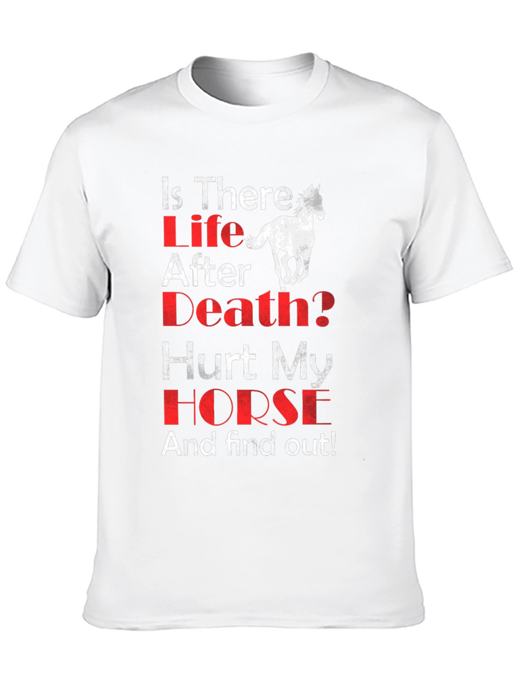 Is There Life After Death? Horse Graphic T-Shirt