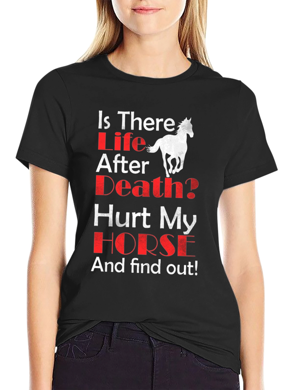 Is There Life After Death? Horse Graphic T-Shirt