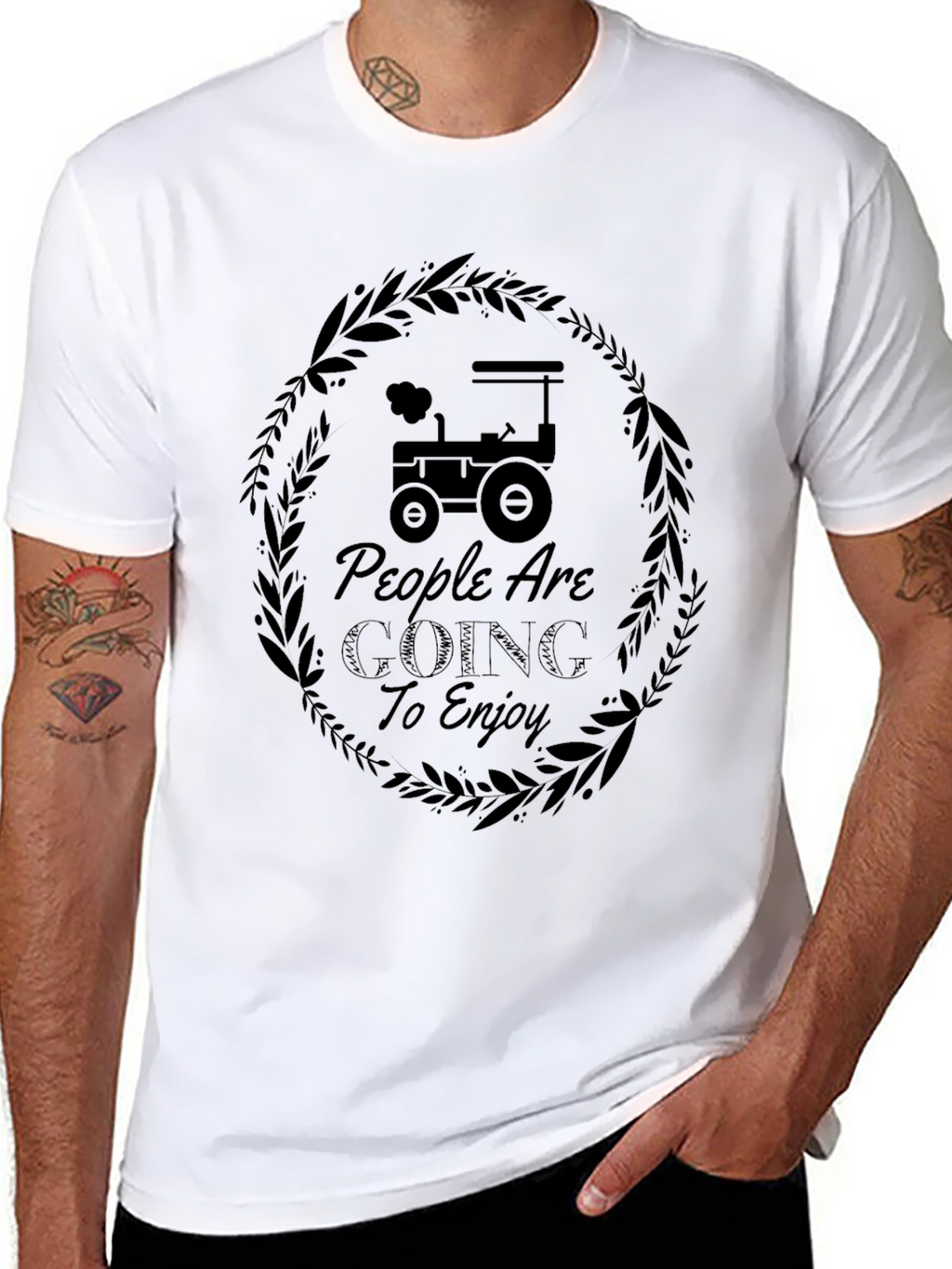 People Are Going To Enjoy Tractor Graphic Tee