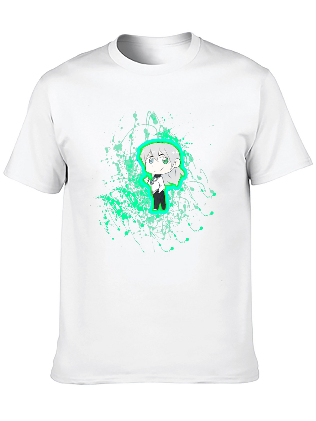 Anime Character Graphic Black T-Shirt