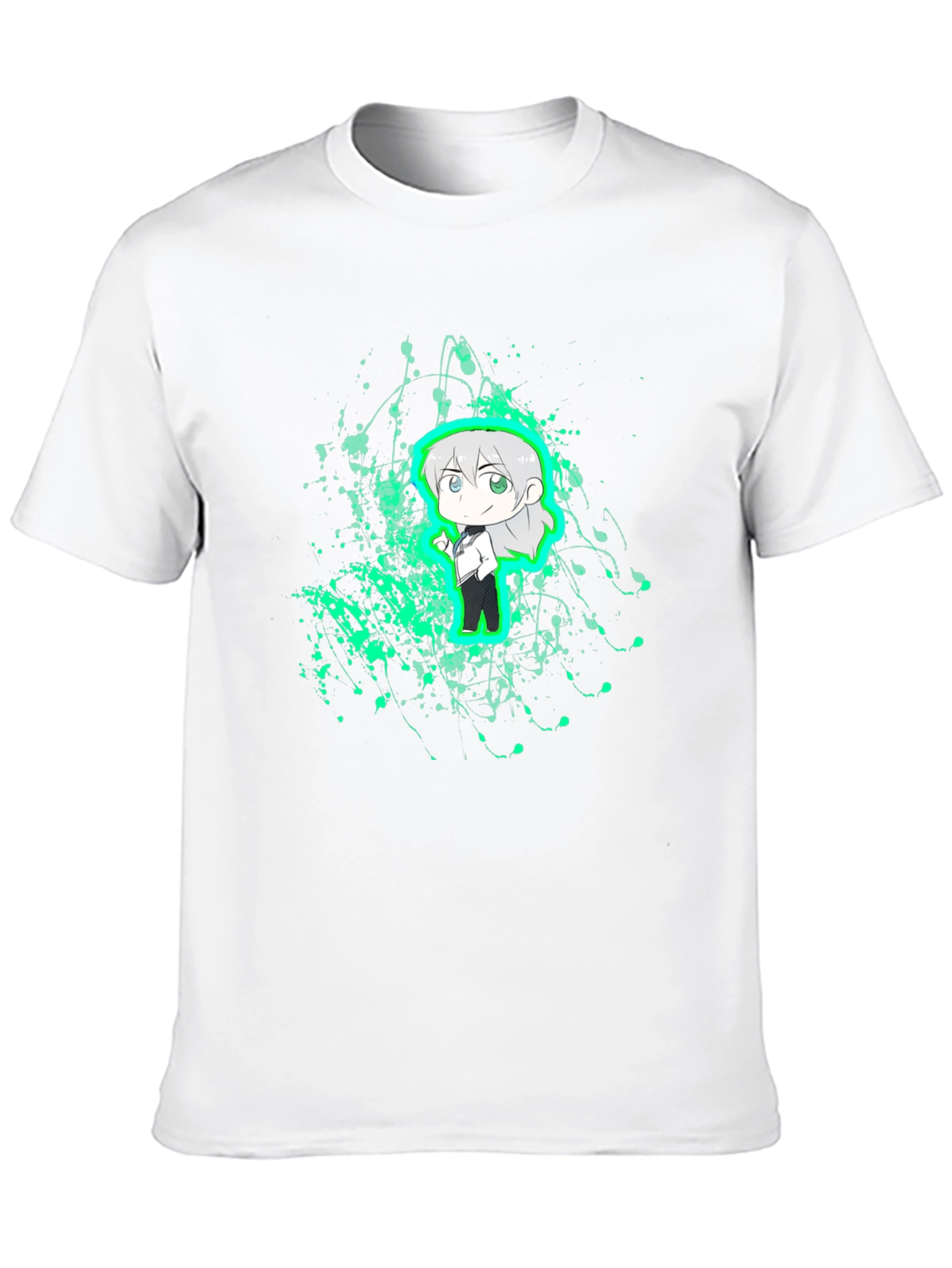 Anime Character Graphic Black T-Shirt