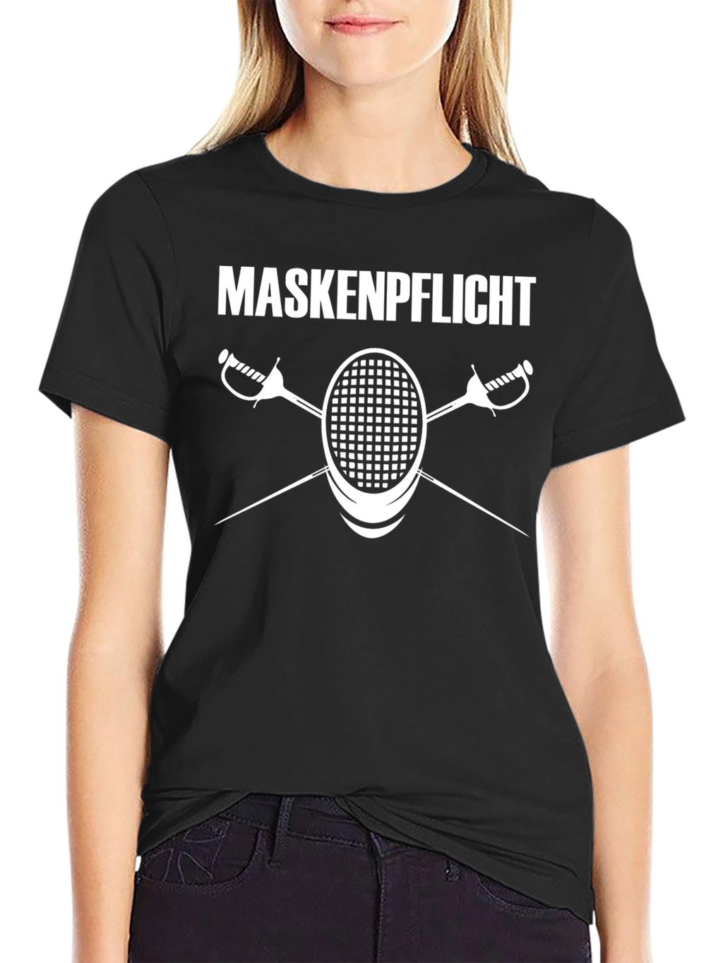 Maskenpflicht Fencing T-Shirt - Stylish & Humorous