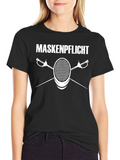 Maskenpflicht Fencing T-Shirt - Stylish & Humorous