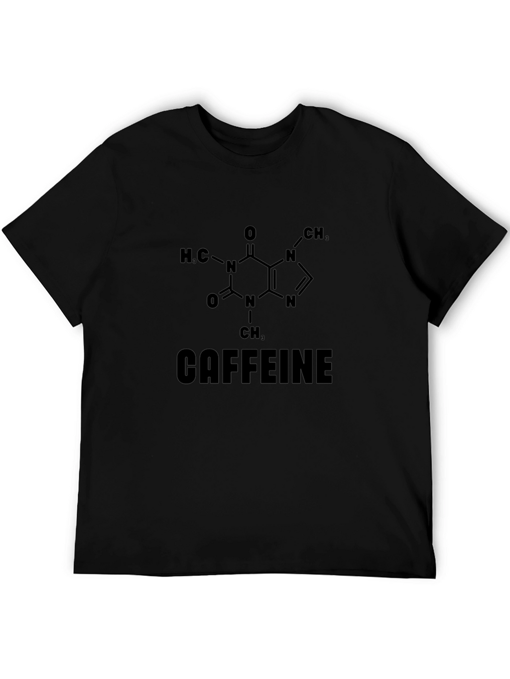 Caffeine Molecule T-Shirt - Chemistry Inspired Design