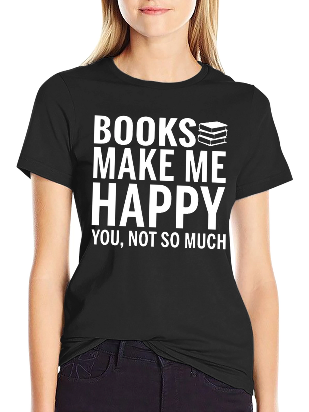 Books Make Me Happy Graphic T-Shirt