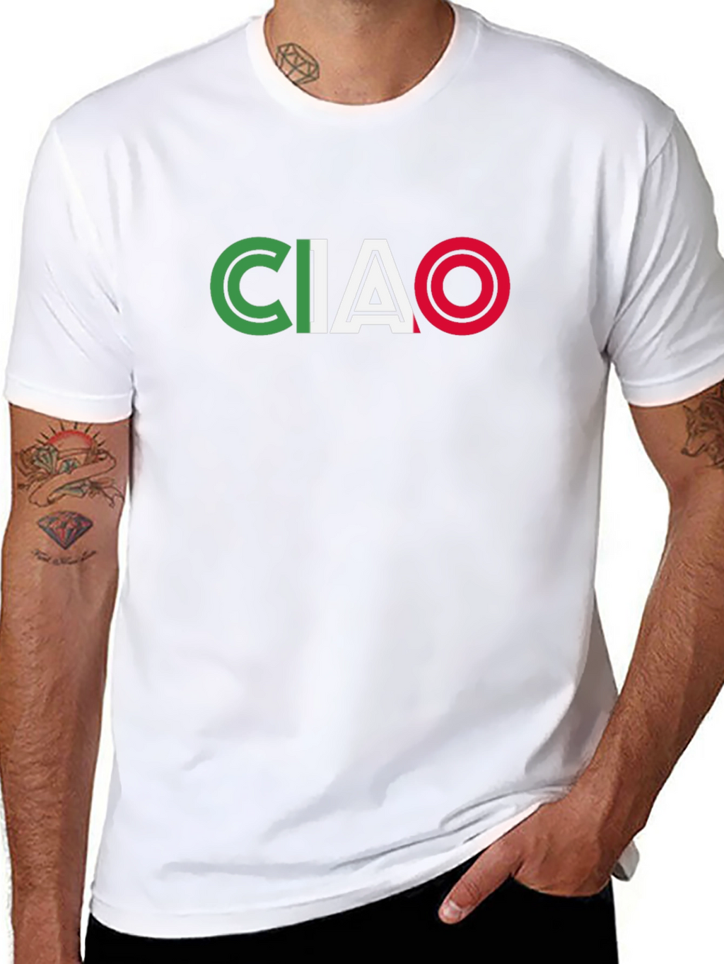 Ciao Italy Flag T-Shirt - Graphic Tee