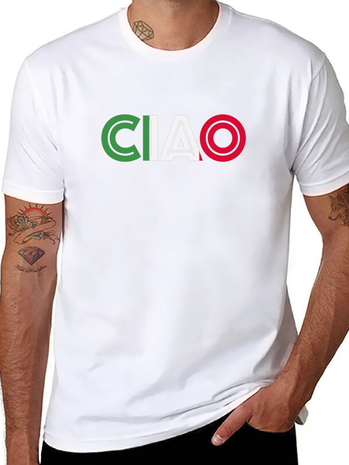 Ciao Italy Flag T-Shirt - Graphic Tee