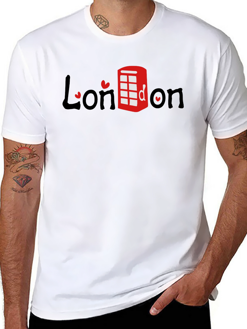 London Telephone Booth Graphic T-Shirt