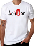 London Telephone Booth Graphic T-Shirt