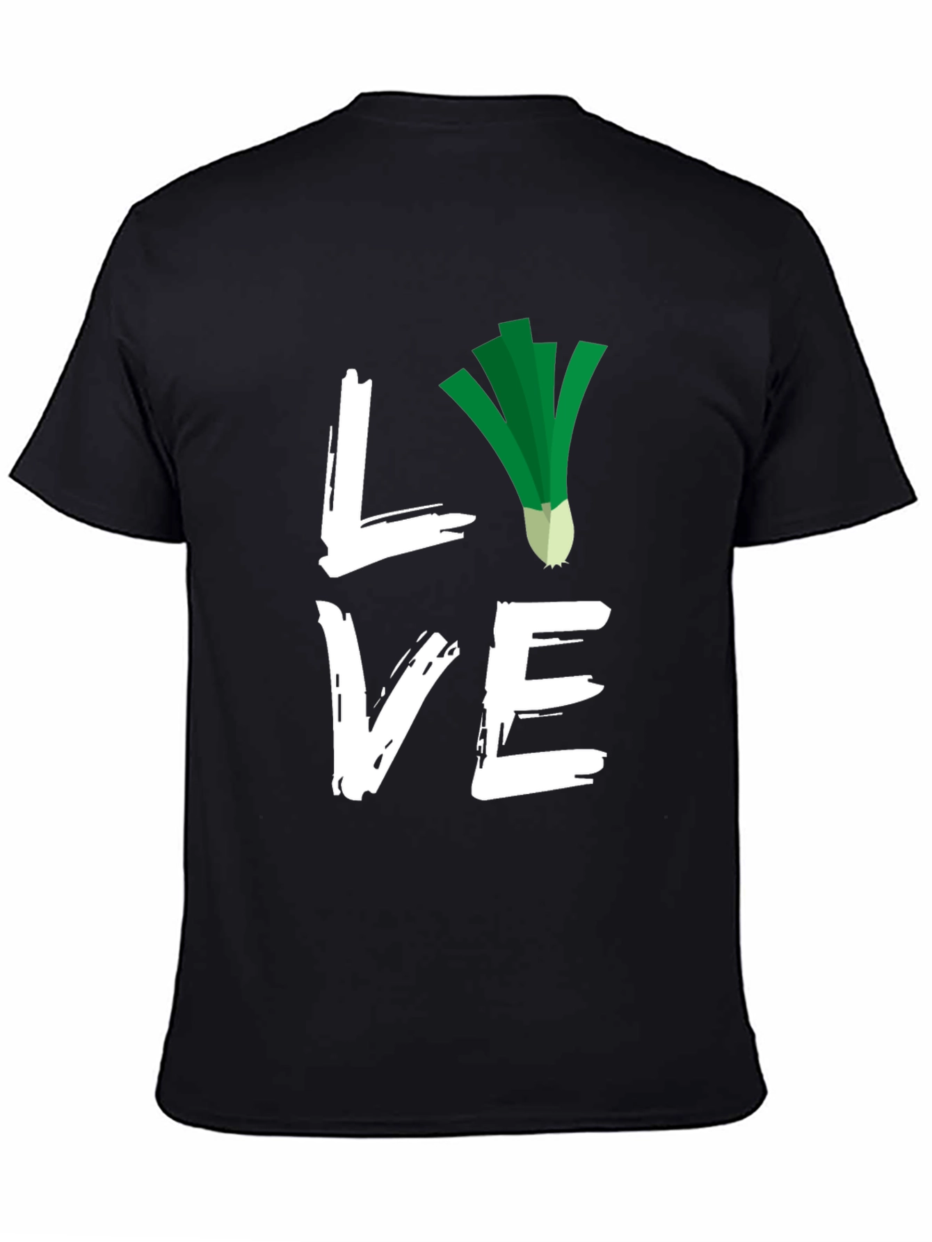 Love Leeks Black T-Shirt