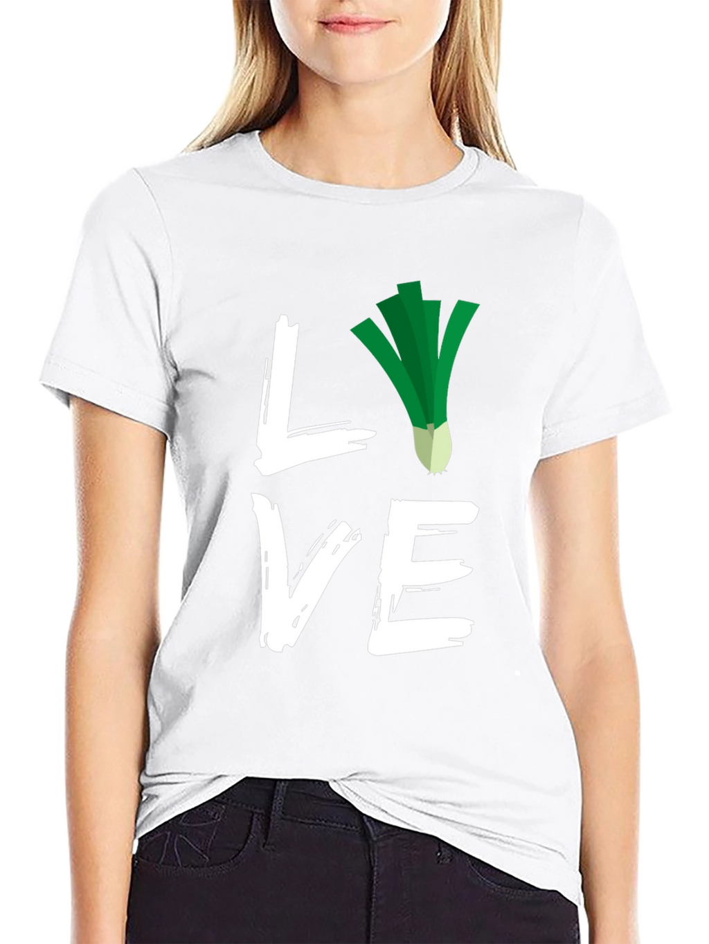 Love Leeks Black T-Shirt