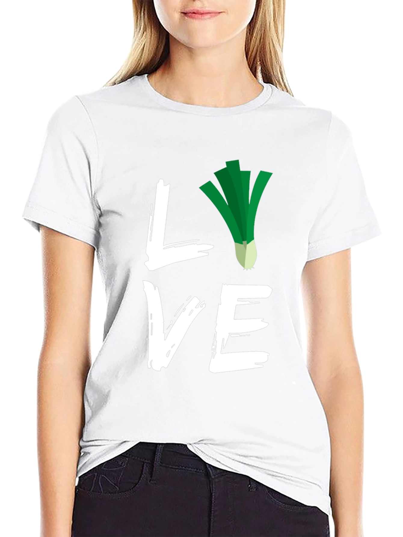 Love Leeks Black T-Shirt