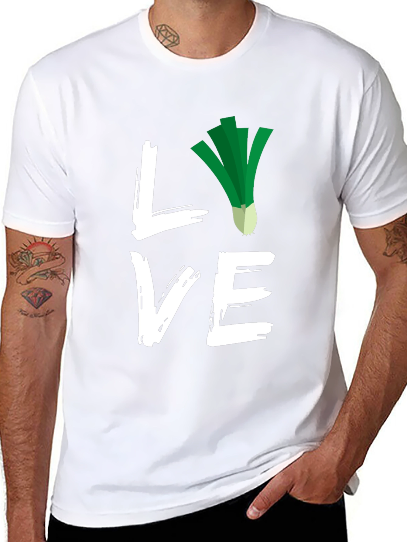 Love Leeks Black T-Shirt
