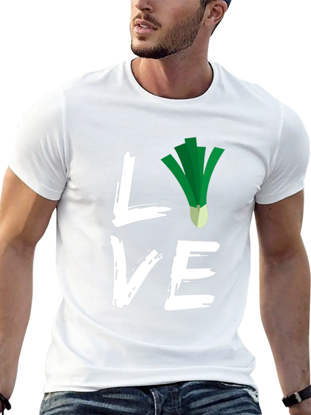 Love Leeks Black T-Shirt