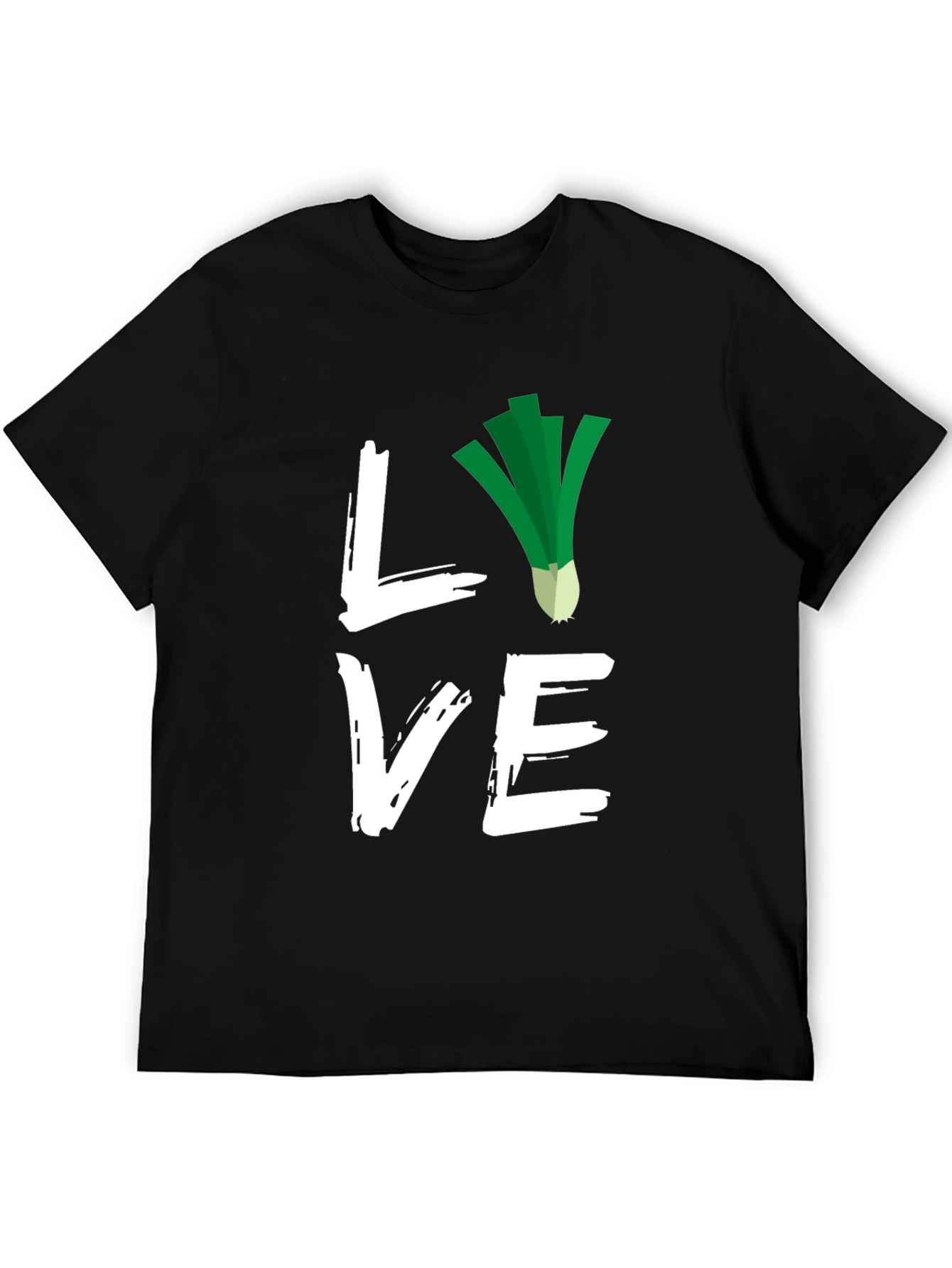 Love Leeks Black T-Shirt