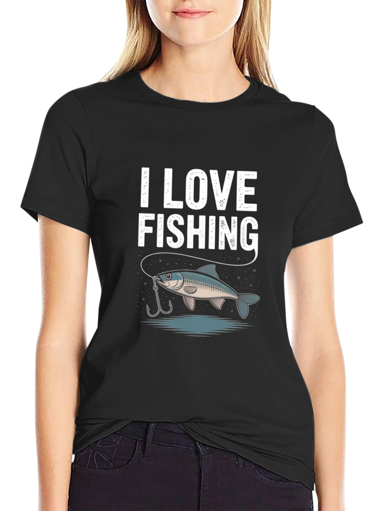 I Love Fishing Graphic Tee - Fishermans Favorite