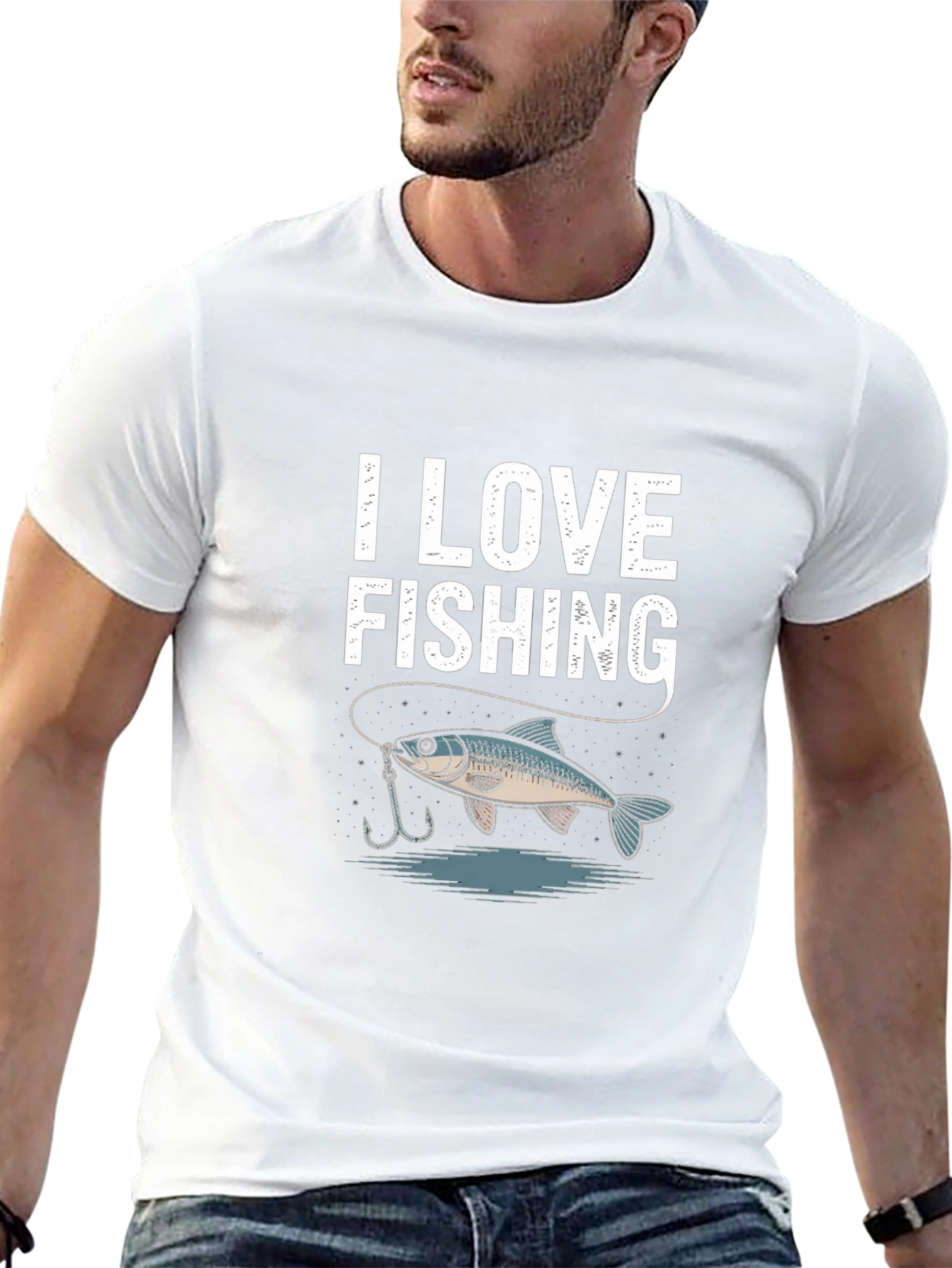 I Love Fishing Graphic Tee - Fishermans Favorite