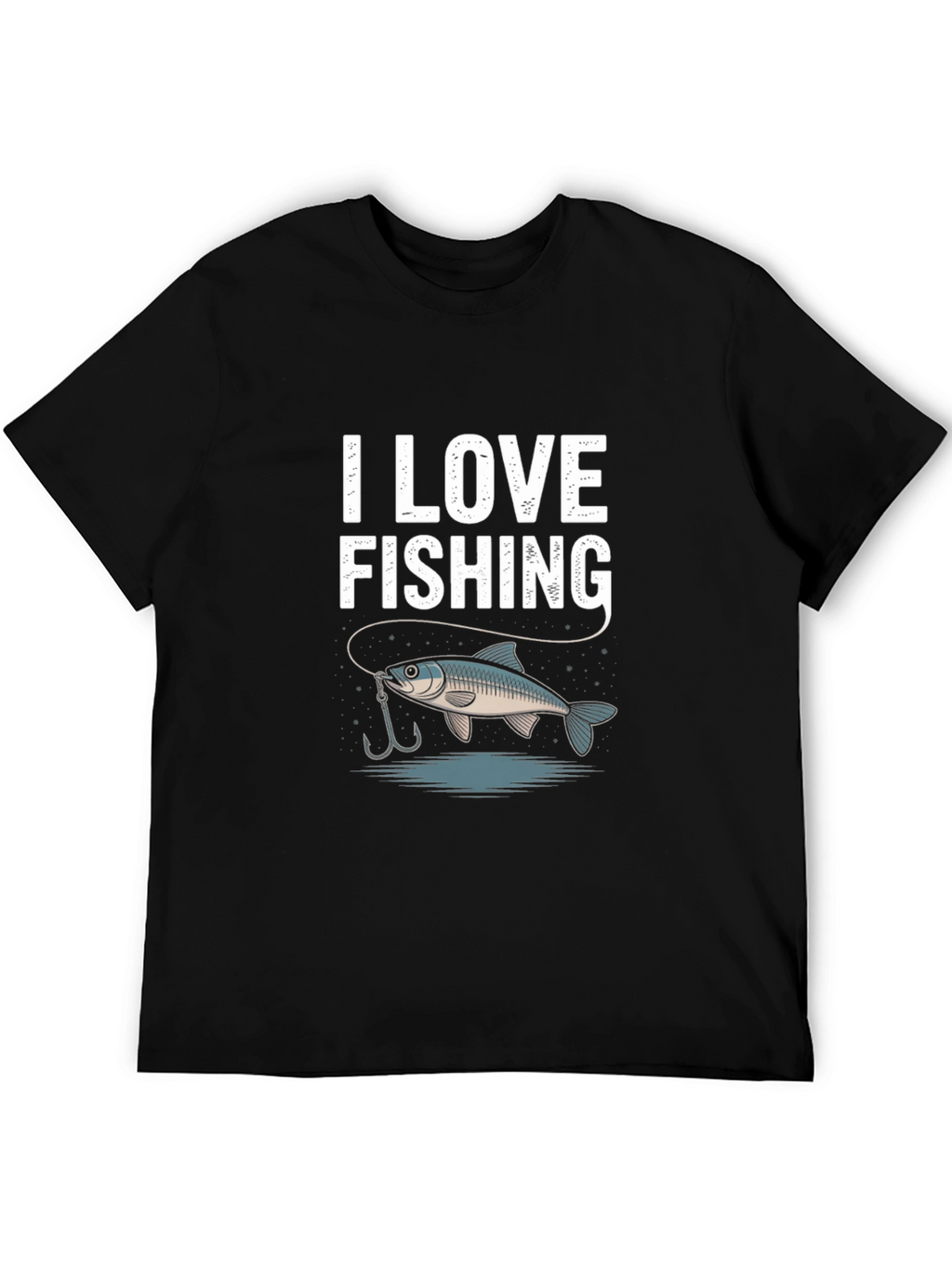 I Love Fishing Graphic Tee - Fishermans Favorite