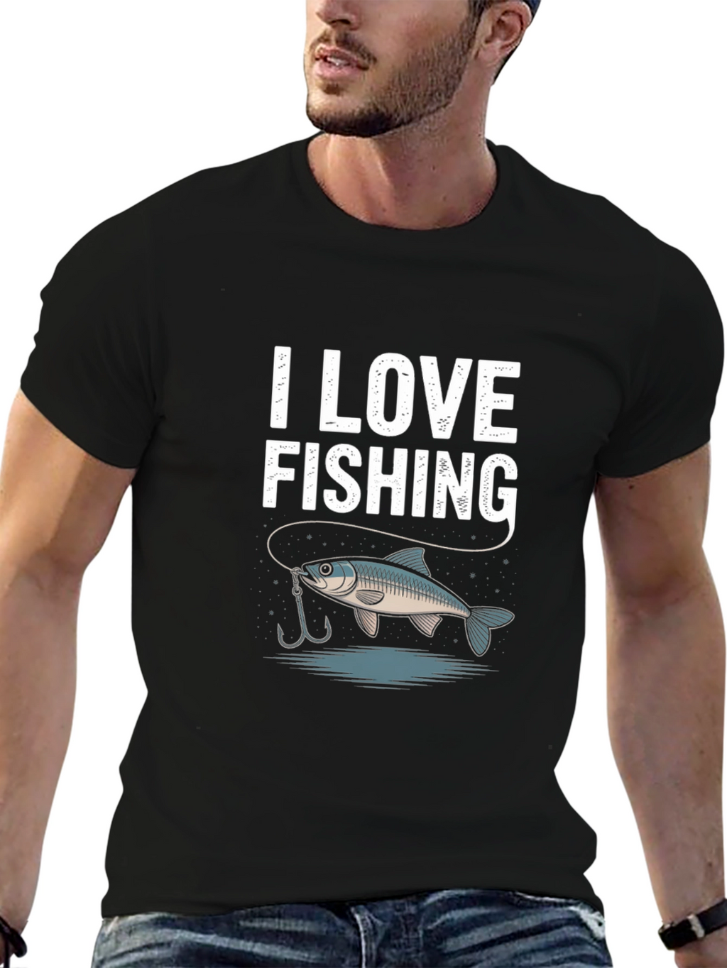I Love Fishing Graphic Tee - Fishermans Favorite