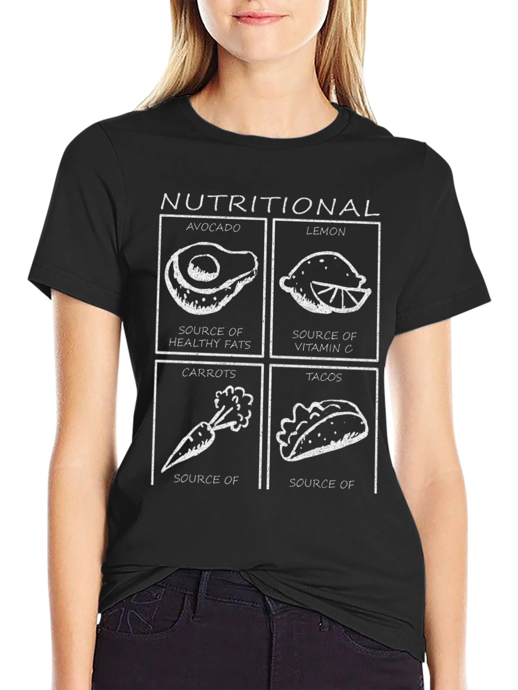 Nutritional Foods Graphic Tee - Funny T-Shirt