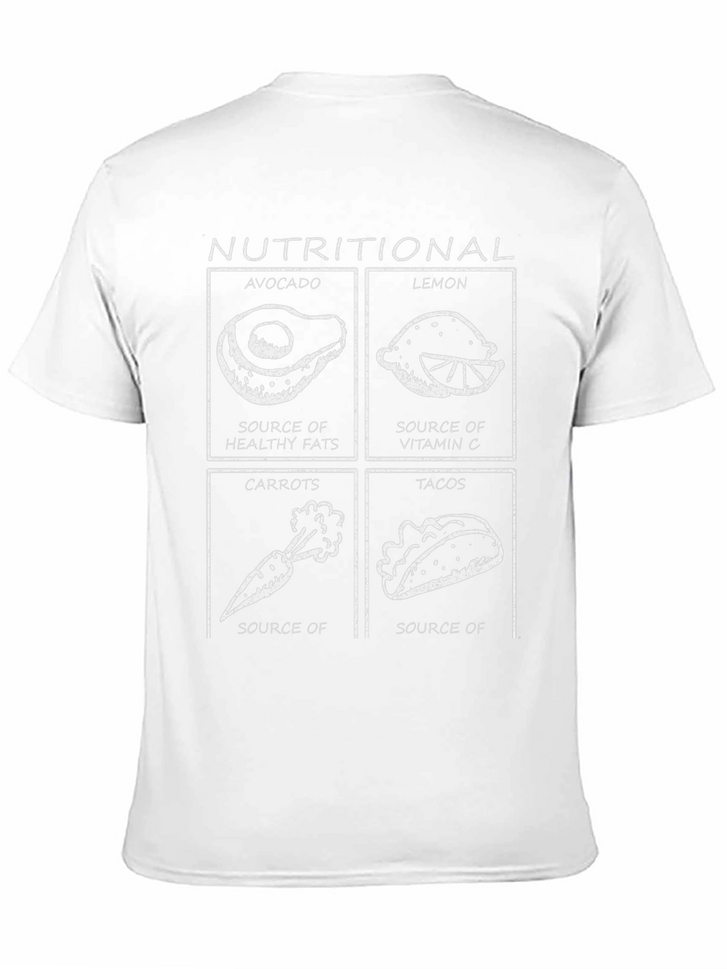 Nutritional Foods Graphic Tee - Funny T-Shirt