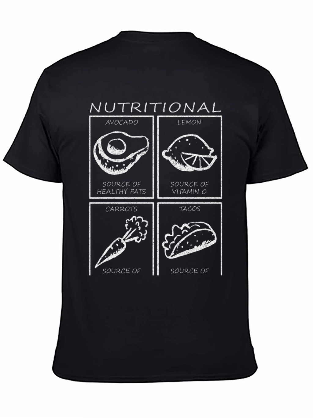 Nutritional Foods Graphic Tee - Funny T-Shirt