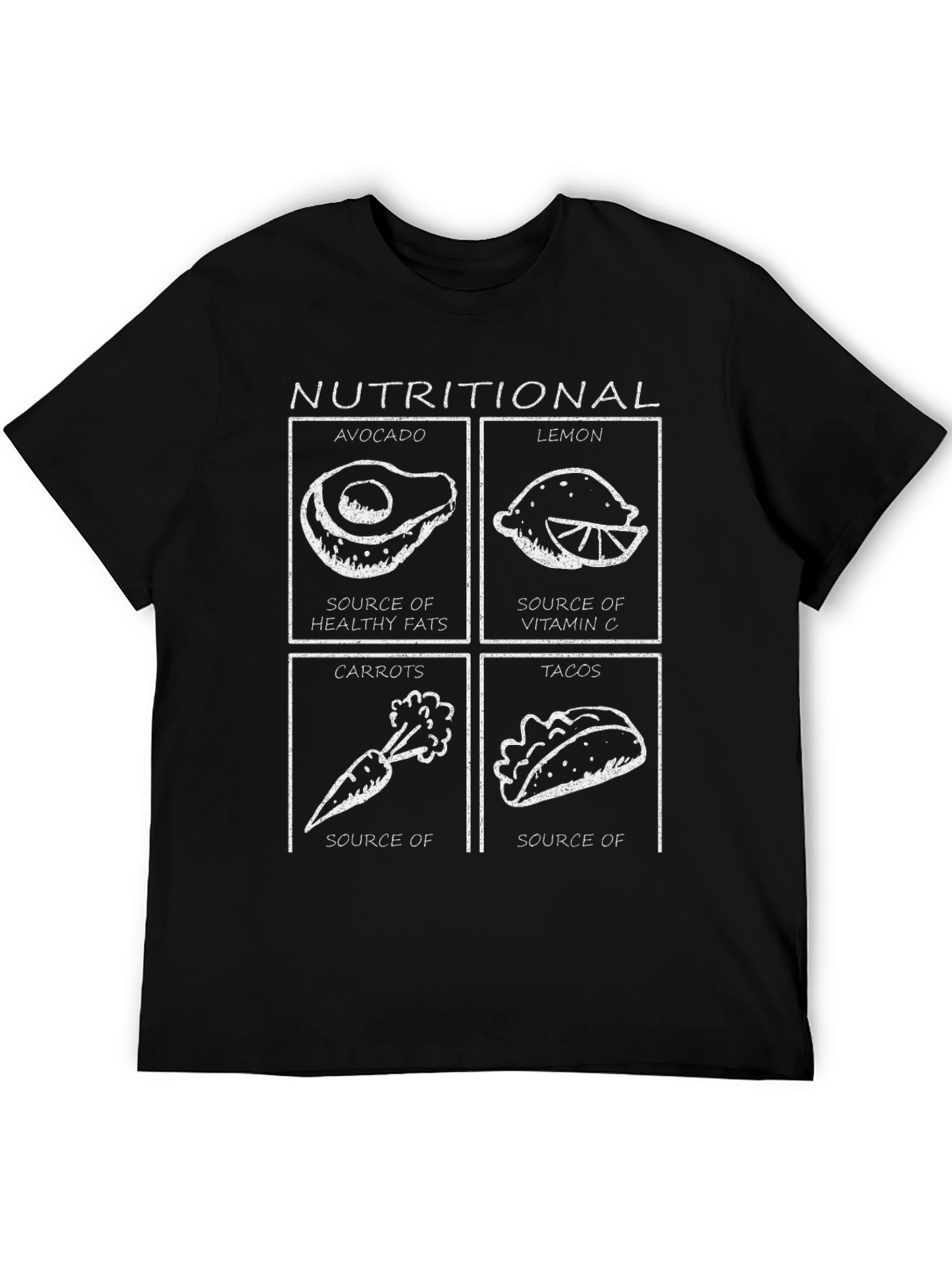 Nutritional Foods Graphic Tee - Funny T-Shirt