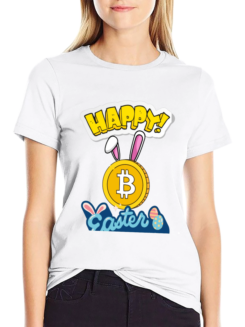 Bitcoin Easter T-Shirt - Crypto Bunny Tee
