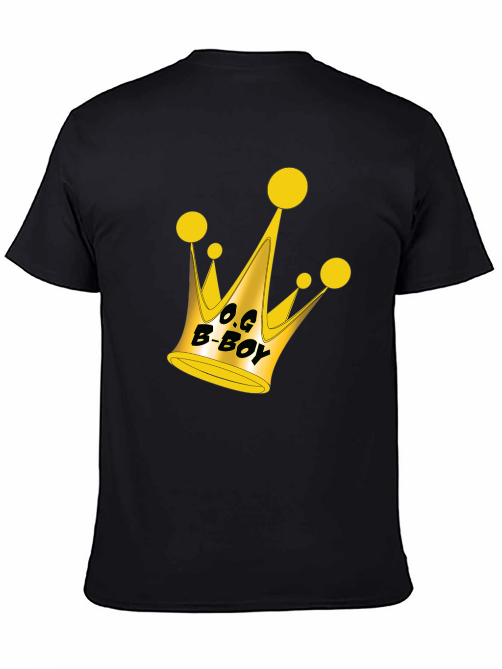 O.G. B-Boy Crown Graphic Black T-Shirt
