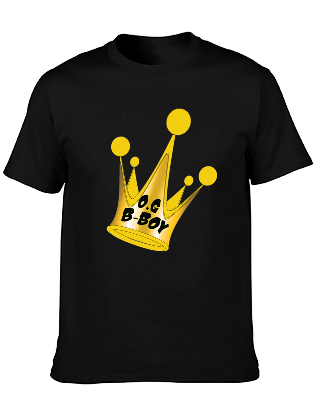 O.G. B-Boy Crown Graphic Black T-Shirt